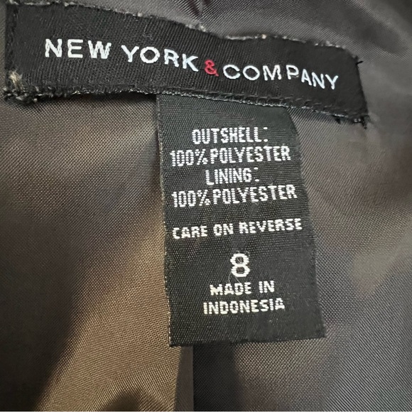 New York & Company Gold Floral Blazer Jacket Size 8 - Picture 12 of 13